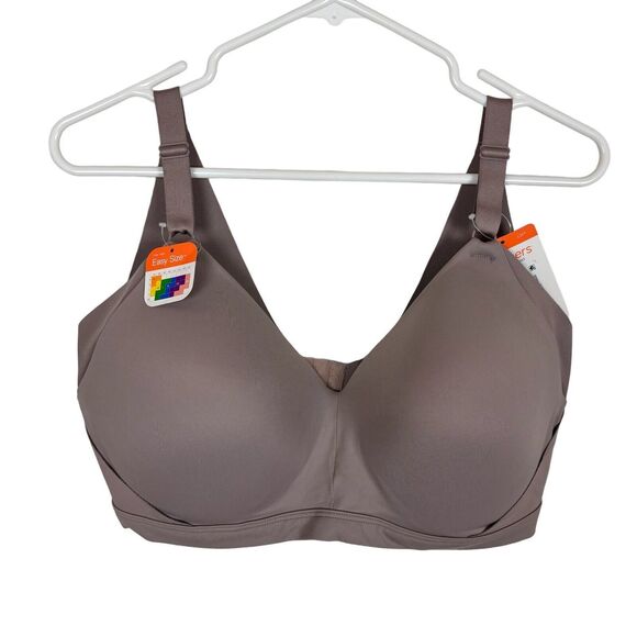 NWT Warner's Purple Wireless Lift Bra Women's 2XL - Picture 1 of 6